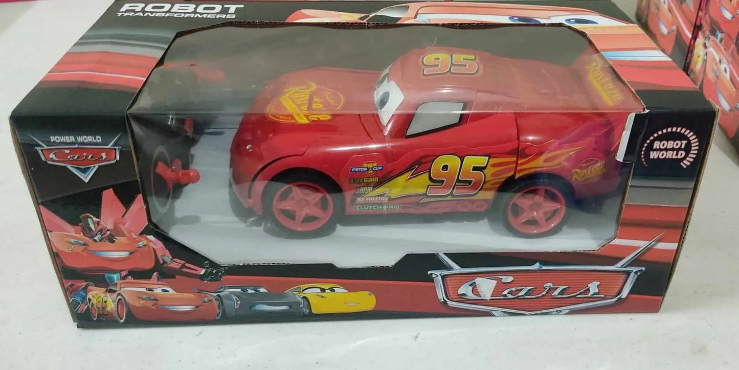 3D MC Queen Remote Control Car Plastic Lightning McQueen Vehicle