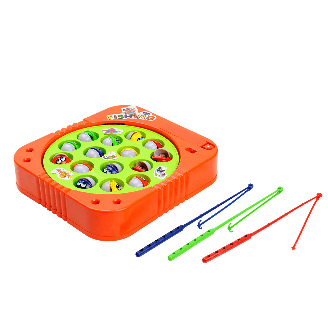 Battery-Operated Rotating Fishing Game Toy for Kids & Toddlers – 15 Fish