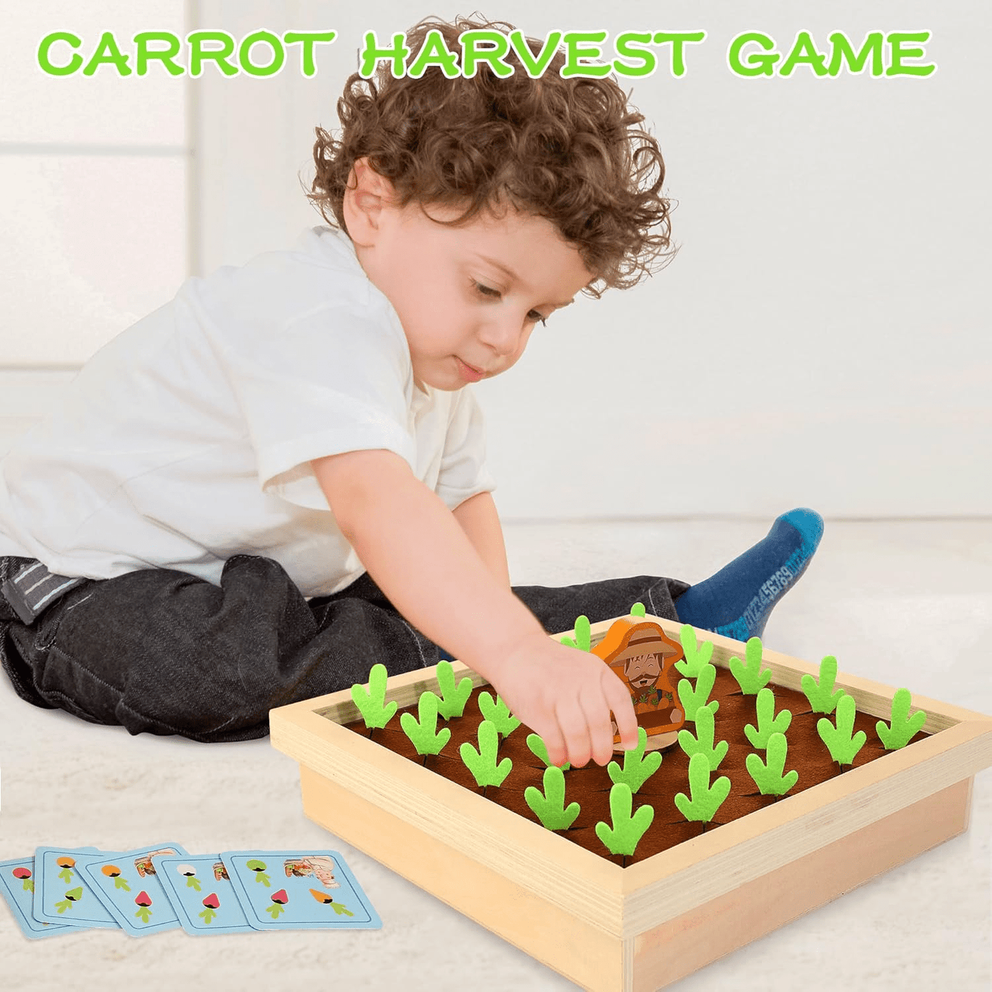 Wooden Carrot Harvest Game