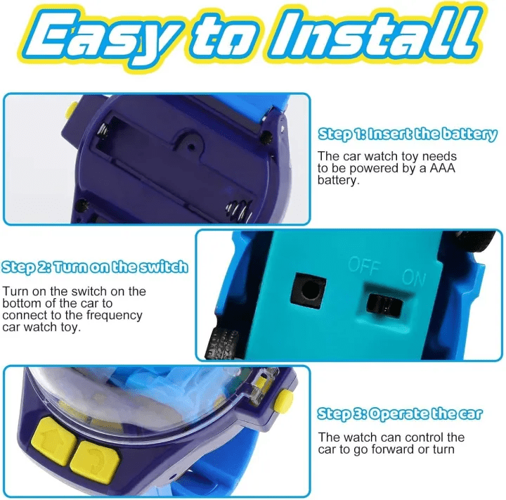 Watch Remote Control Car Toy For Kids