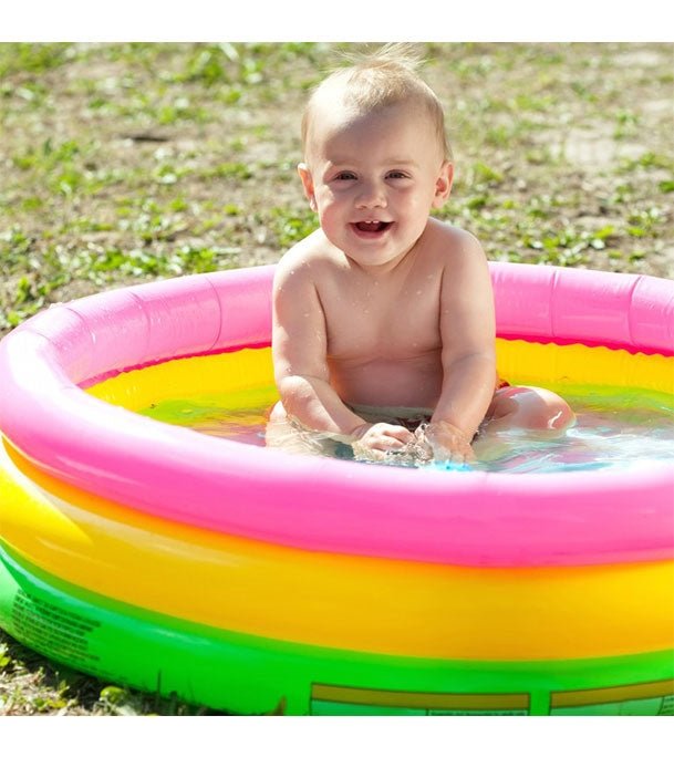 Sunset Glow Rainbow Inflatable Swimming Pool For Kids