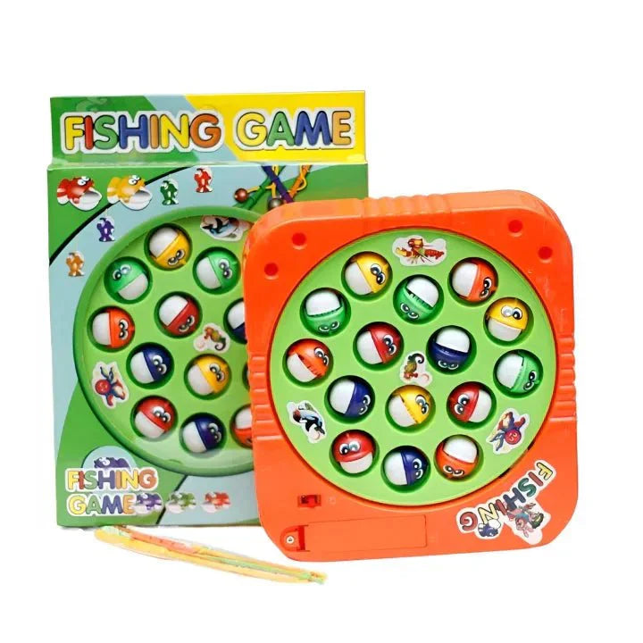 Battery-Operated Rotating Fishing Game Toy for Kids & Toddlers – 15 Fish
