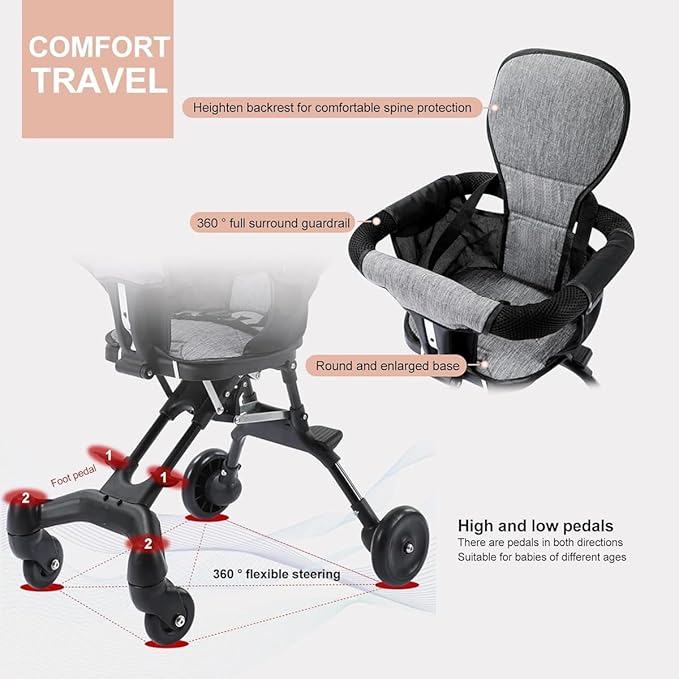 Foldable & Light Weight Baby Stroller | Baby Carrier