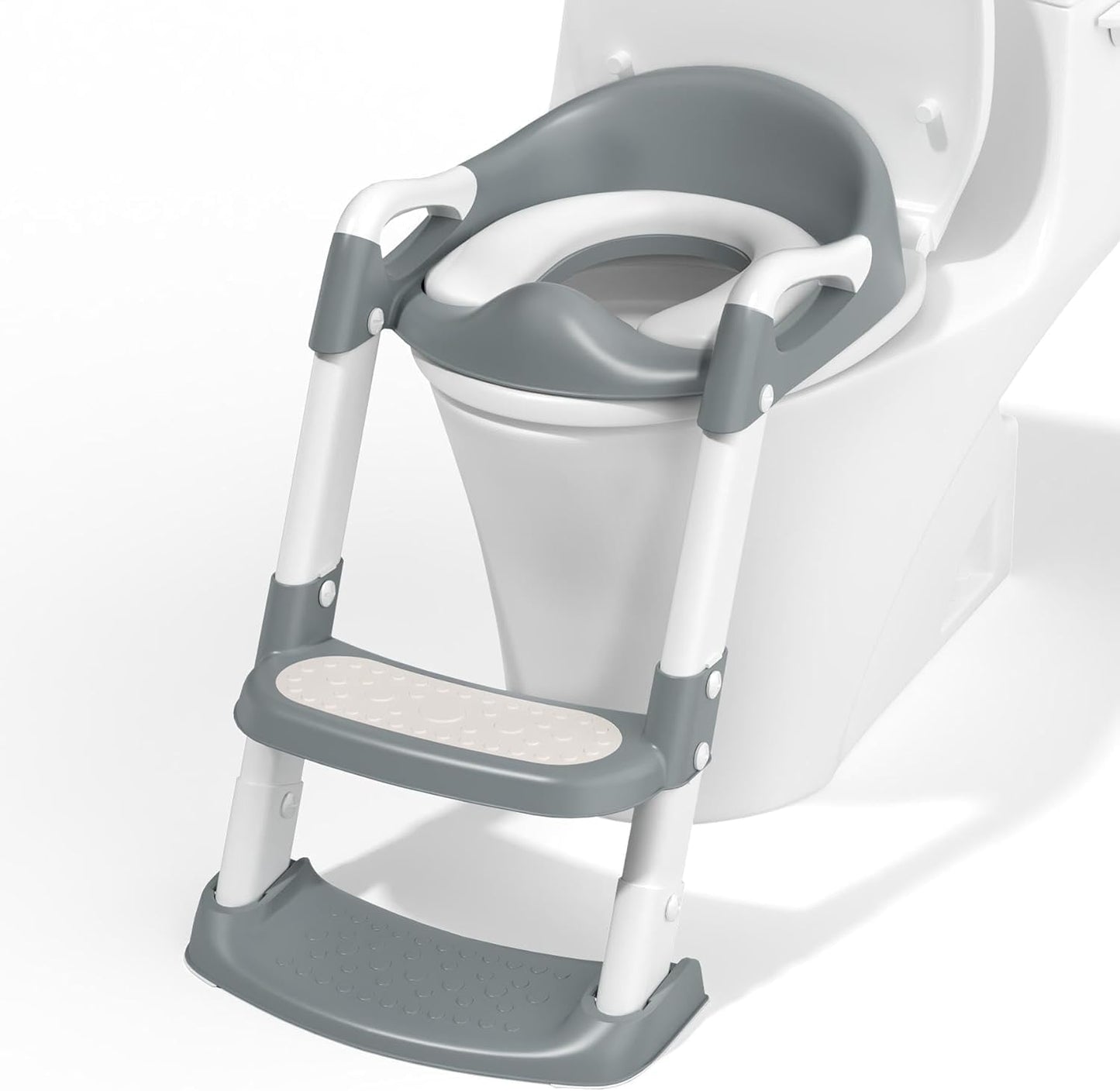 Toilet Seat with 2 Step Ladder | Toilet Trainer For Kids (Random Color)