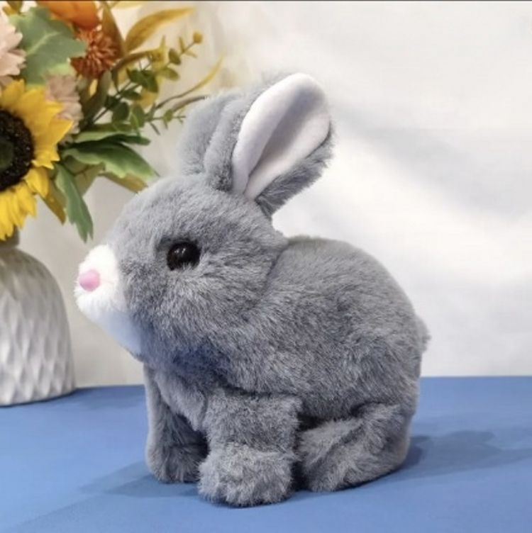 Plush Rabbit Toy with Sound and Motion for Kids (Random Colors)