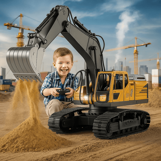 Remote Control Excavator Toy For Kids