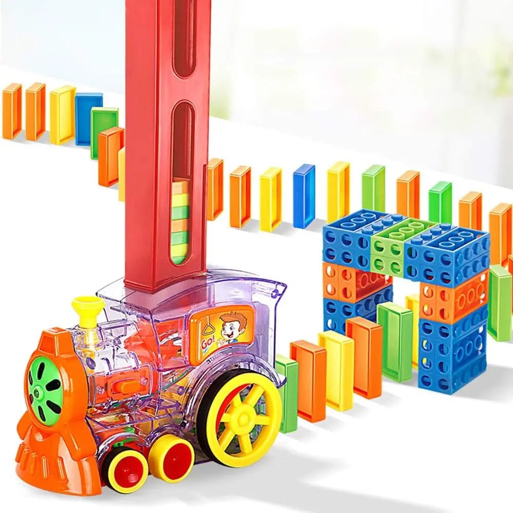 Automatic Domino Brick Laying Toy Train