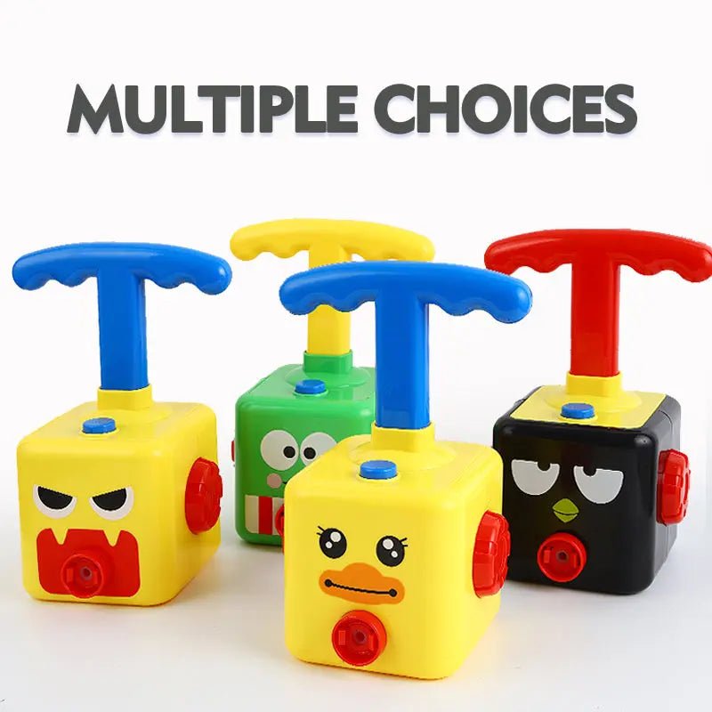 Balloon Powered Pumping Car Toy Set for Toddlers