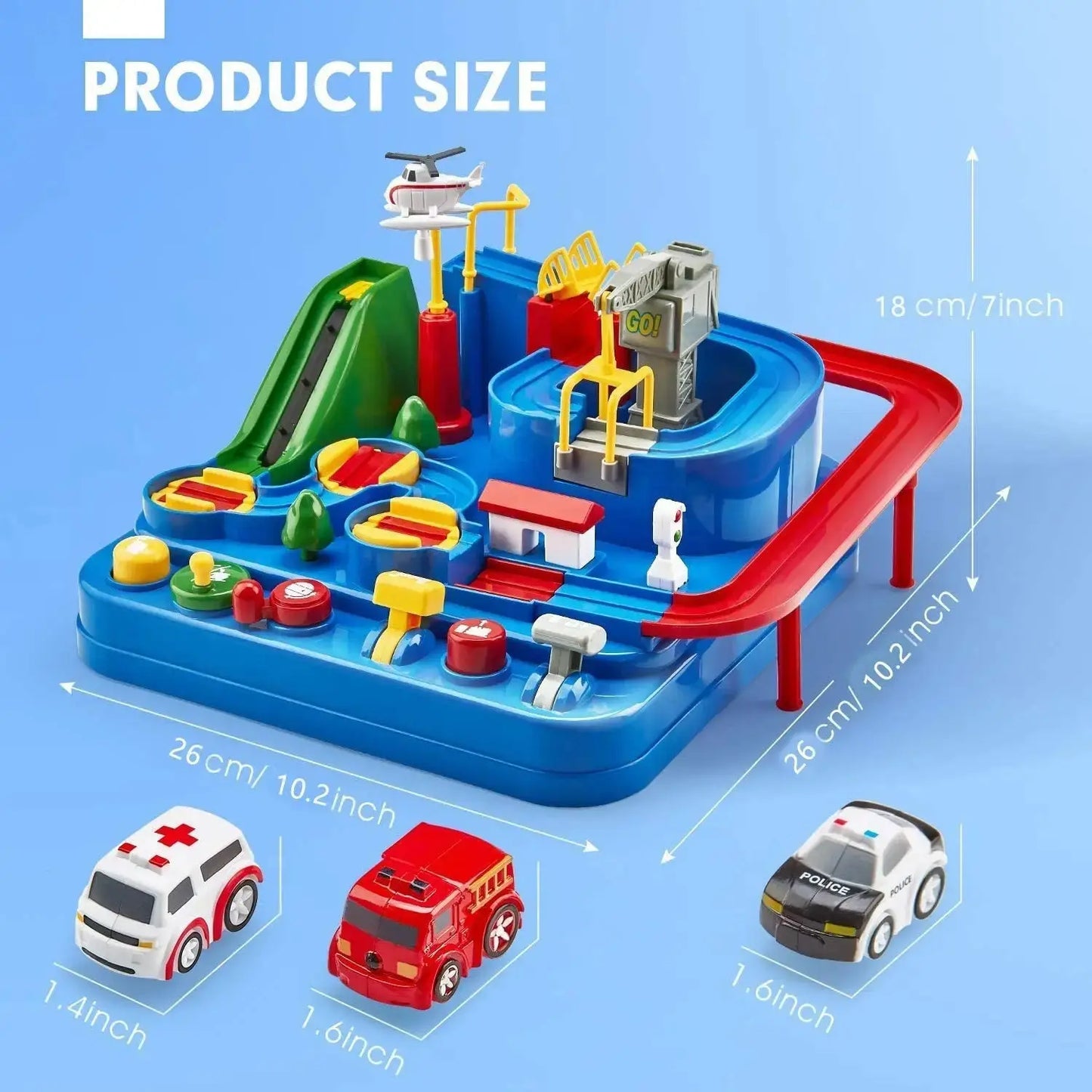 Car Adventure Toys,City Rescue Toy Vehicle
