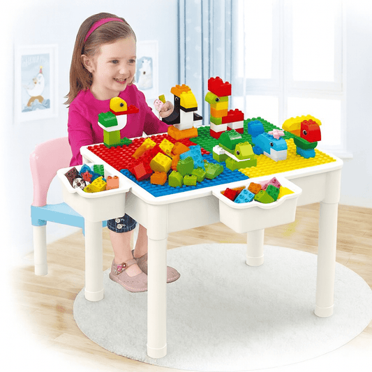 DIY Animal World Table Building Blocks For Kids