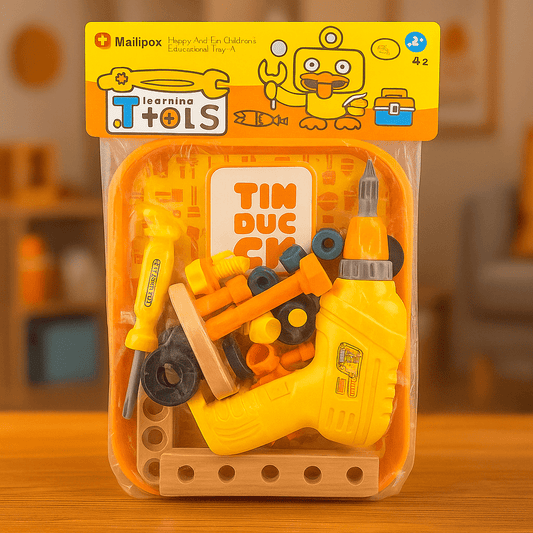 Electric Toy Drill Set for Kids – Battery Operated Pretend Play Tool Kit