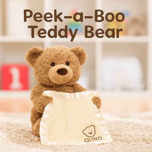Peek-A-Boo Teddy Bear Toy With Motion & Sound For Kids