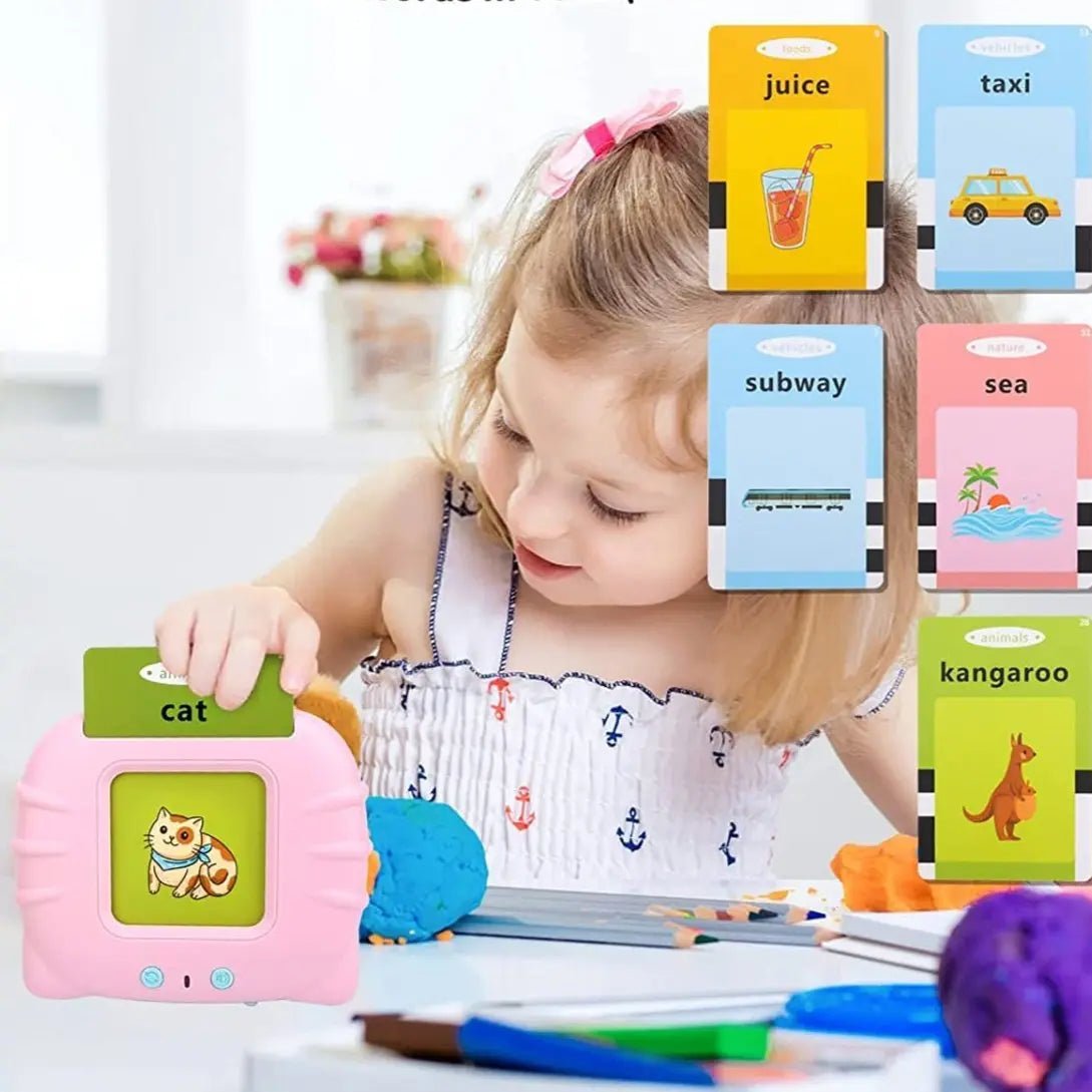 Education English Talking Flash Cards Learning Machine With Sound For Kids