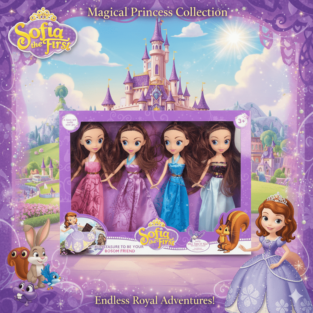 4 in 1 Sofia Princess dress up Doll toy