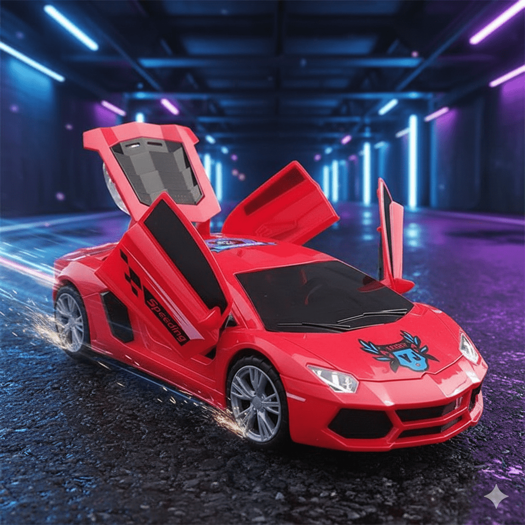 3D Super Car With 360 Degree Rotation For Kids