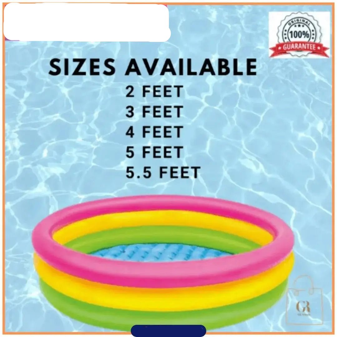 Sunset Glow Rainbow Inflatable Swimming Pool For Kids