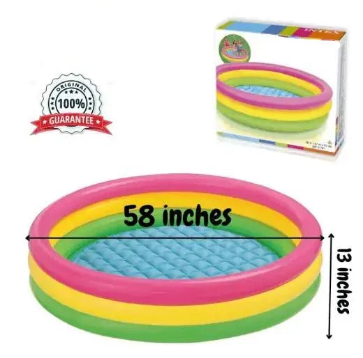 Sunset Glow Rainbow Inflatable Swimming Pool For Kids