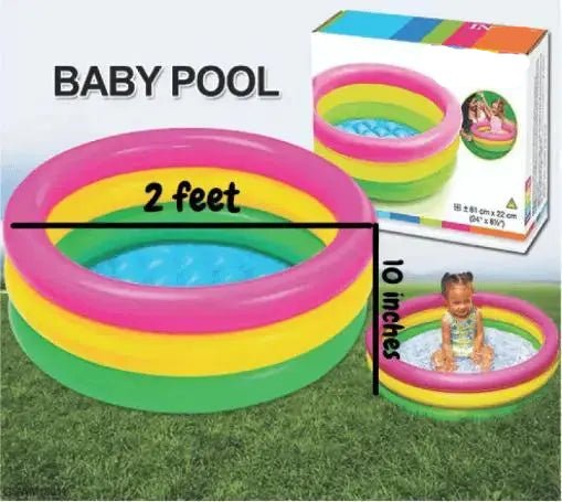Sunset Glow Rainbow Inflatable Swimming Pool For Kids