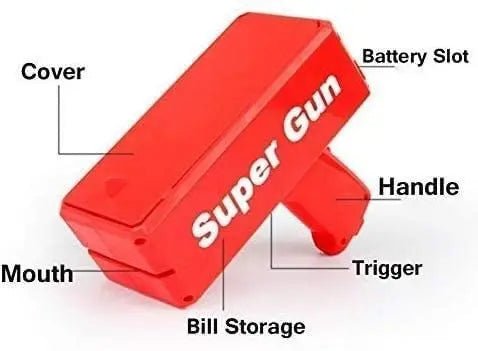 Money Gun Paper Spary Machine Toy