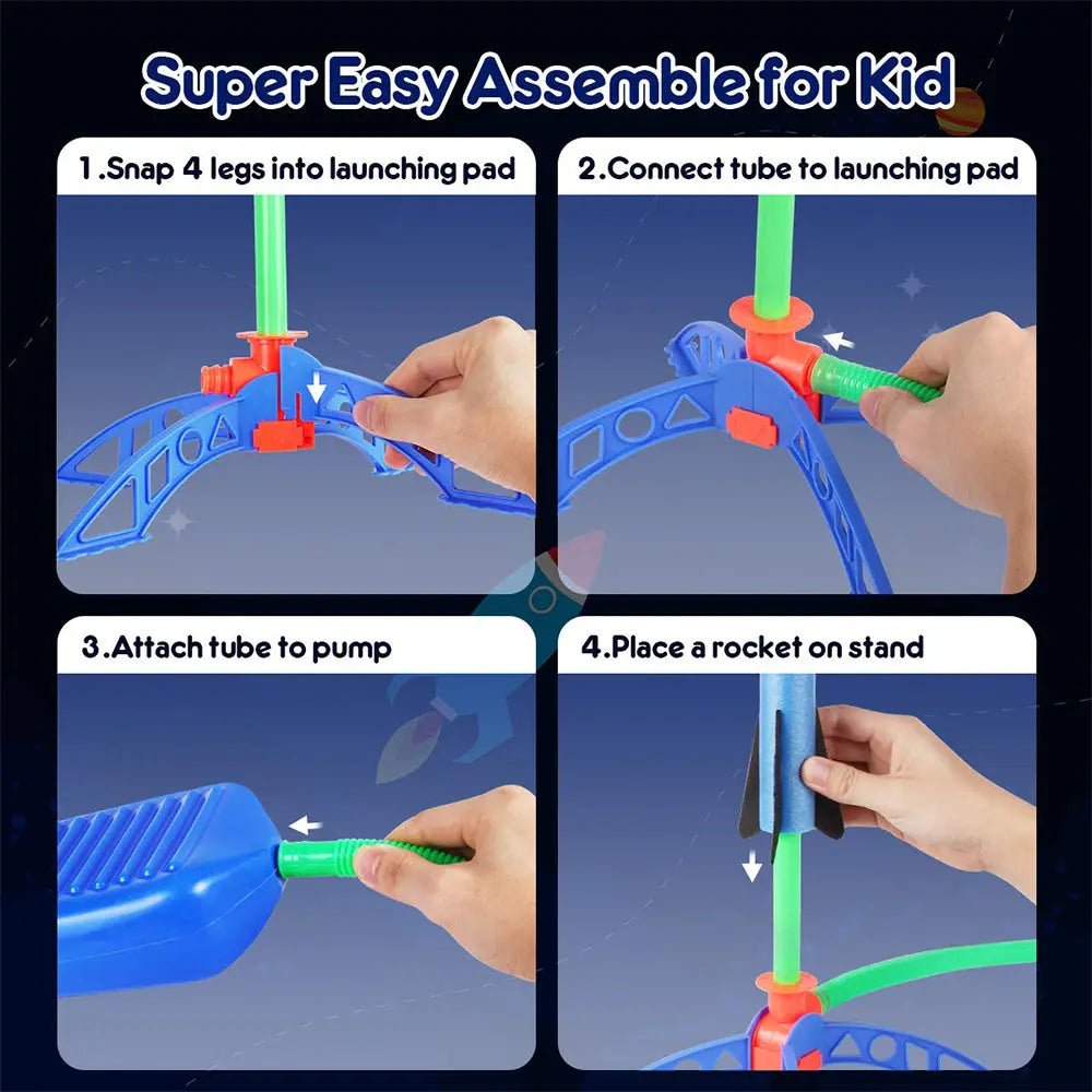 Outdoor Stomp Rocket Launcher Game for Kids