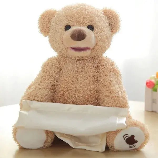 Peek-A-Boo Teddy Bear Toy With Motion & Sound For Kids