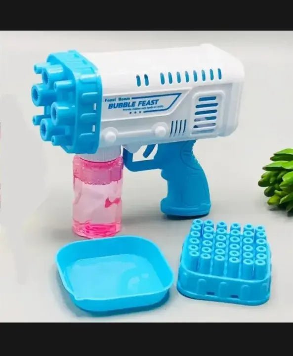 Space Rocket Bazooka Bubble Gun Electric Automatic Bubble Maker