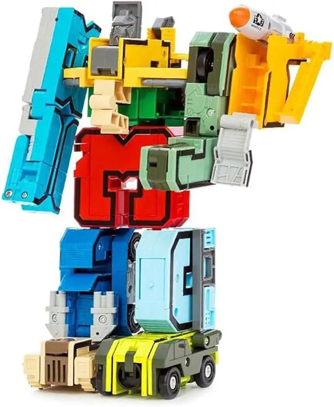 Transformer Robot With Number Figures 8 Pieces