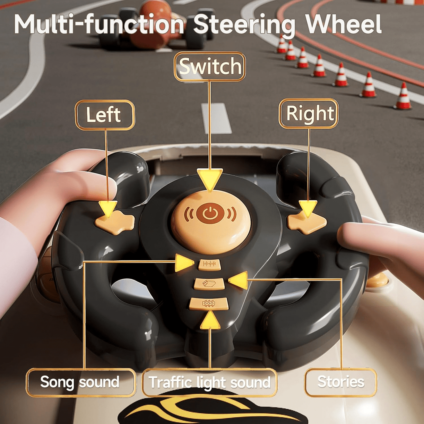 Simulated Driving Car Racing Game For Kids