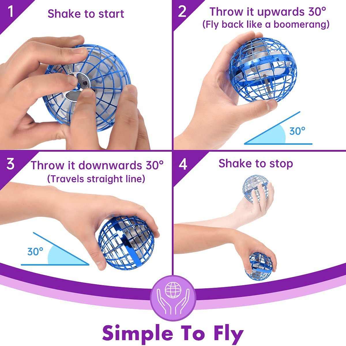 Magic Fly Spinning Ball For Kids