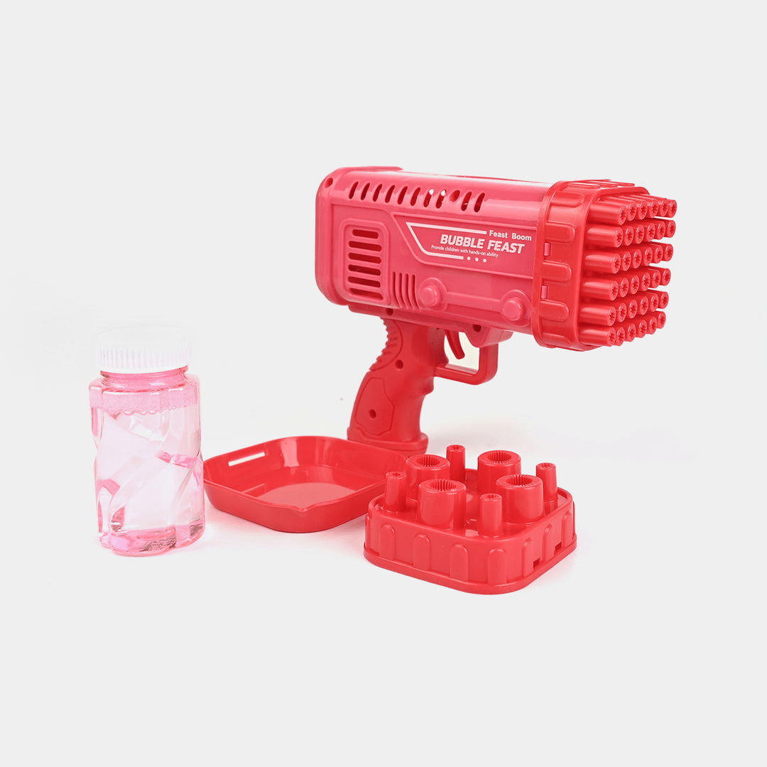 Space Rocket Bazooka Bubble Gun Electric Automatic Bubble Maker