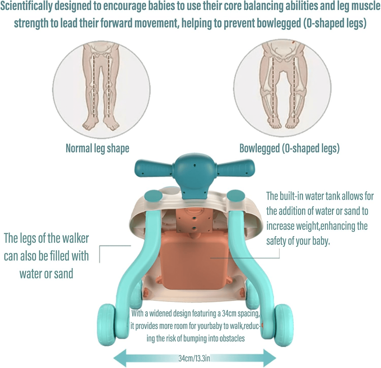 Baby Push Walker with Wheels