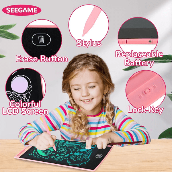 8.5" LCD Writing Tablet Multicolor Screen Writing Erasable Writing Board