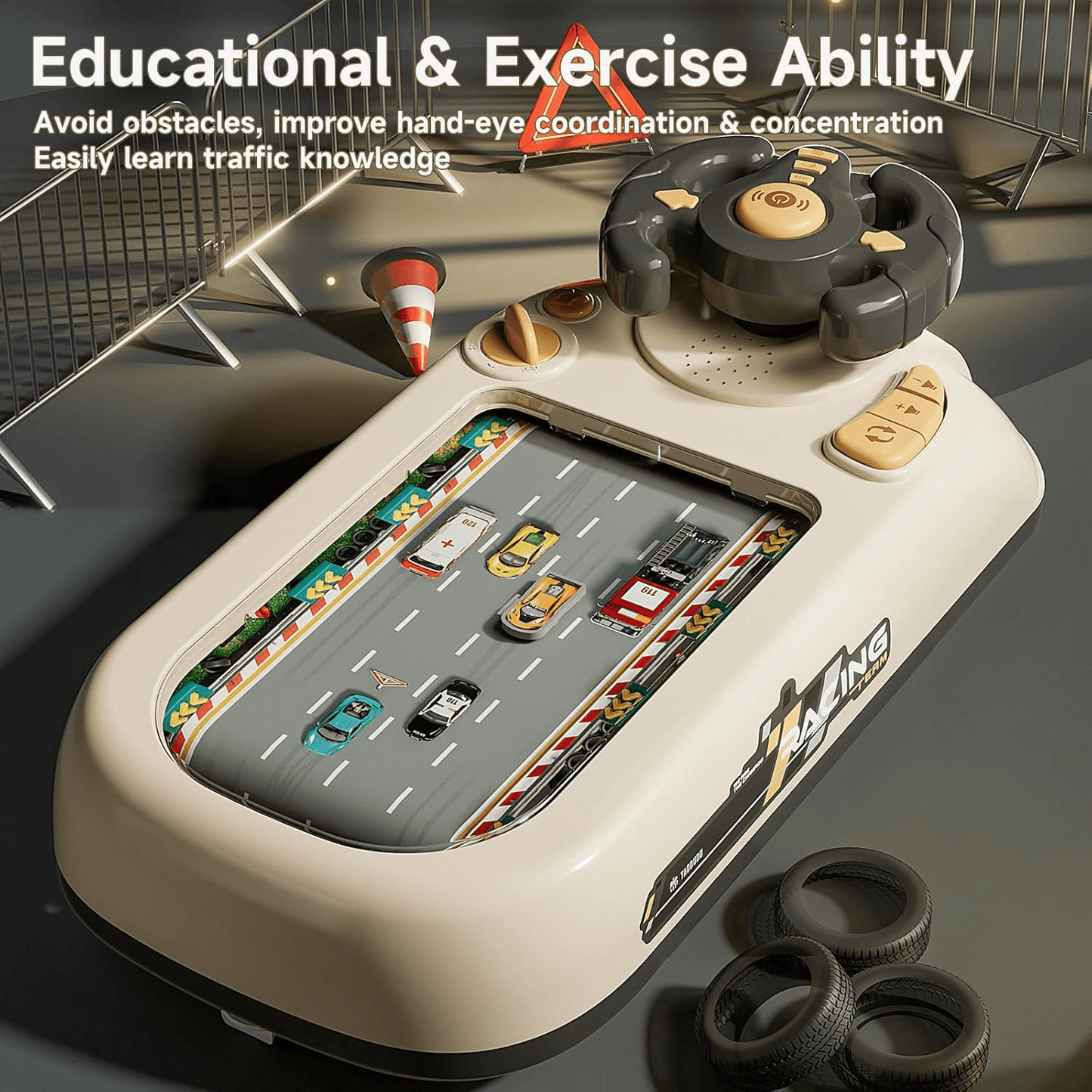 Simulated Driving Car Racing Game For Kids