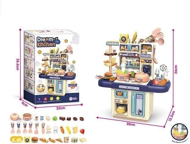 Kitchen Playset with Realistic Steam and Light (36T-7)