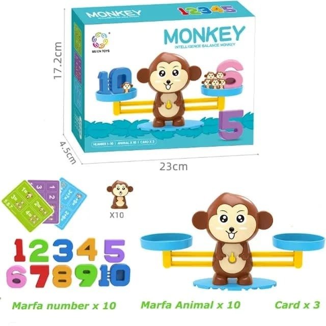 Weight Balance Learning Scale - Monkey Balance Game