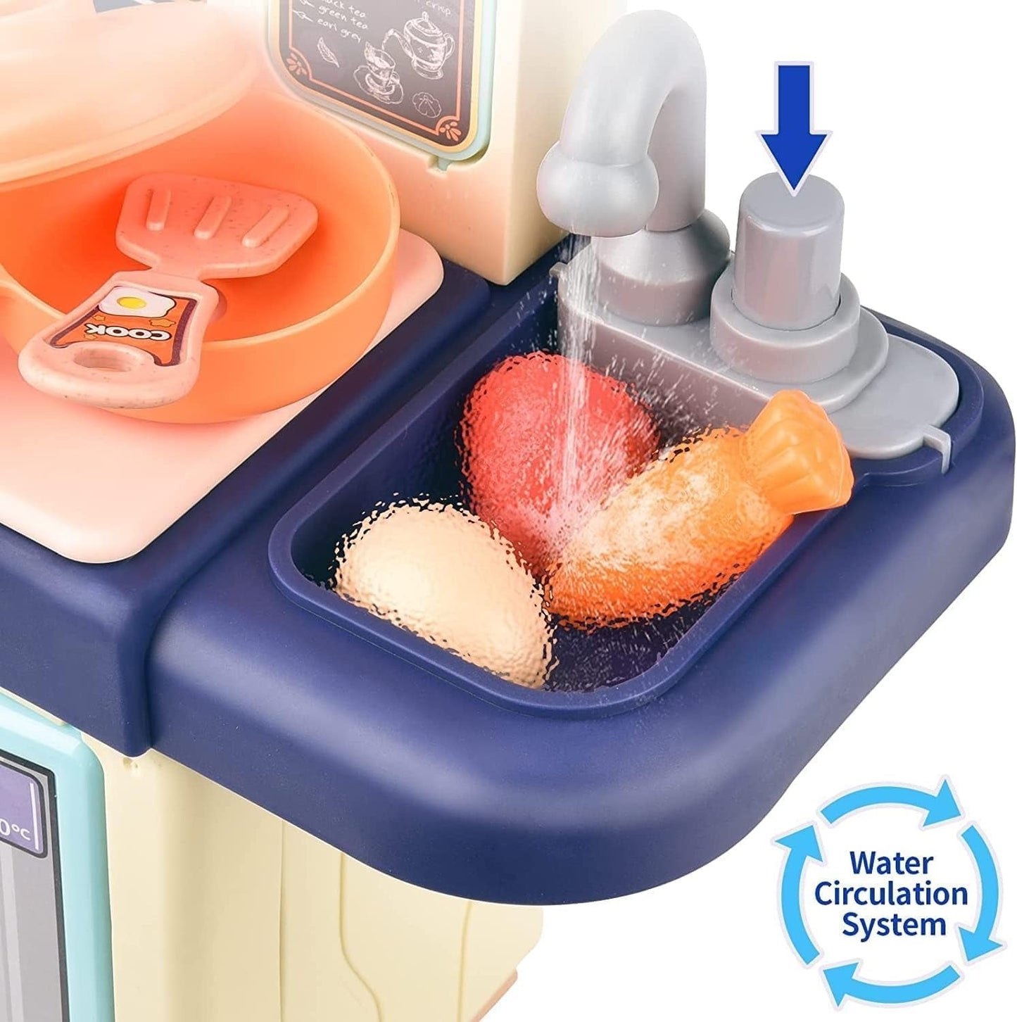 Kitchen Playset with Realistic Steam and Light (36T-7)