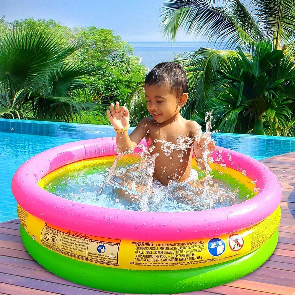 Sunset Glow Rainbow Inflatable Swimming Pool 45" x 10" (57412)